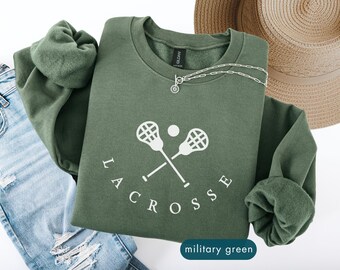 Lacrosse Sweatshirt, Player christmas gift, Lax life, Stick sport, Personalized fall apparel