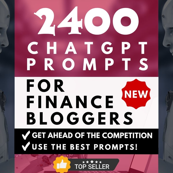 ChatGPT Prompts for finance bloggers ,Chat Gpt prompts bundle for blogging, Blog post content creator, Social media prompts for blog success