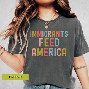 Immigrants feed america shirt Political tee Anti hate shirt Immigrants rights t-shirt Immigrant shirt Anti racism shirt Comfort colors