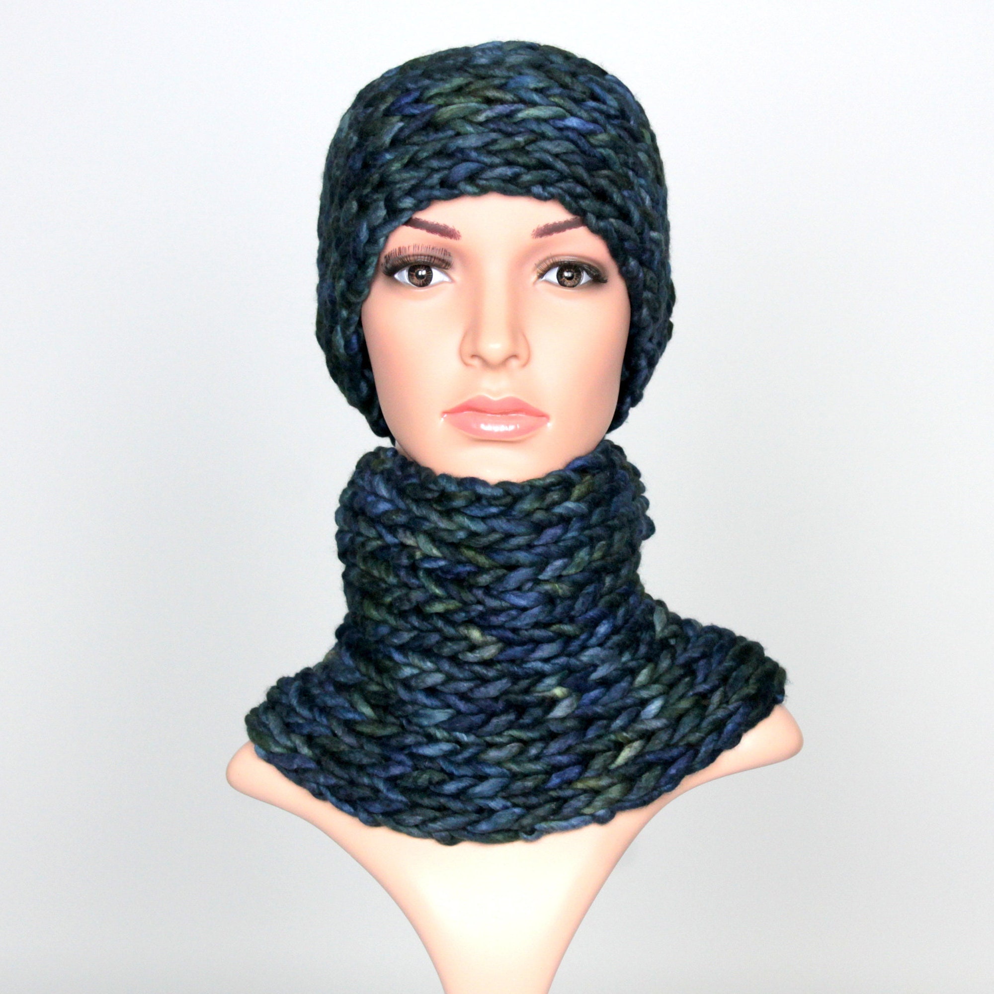 Headband and Scarf Sets Matching Accessories Knitted Winter Etsy