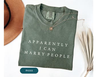 Comfort colors Wedding officiant shirt Presents for ordained officiant Gift for wedding professional Wedding officiant gift Thank you gift