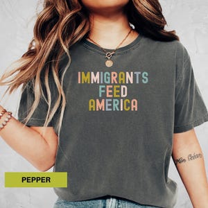 Immigrants feed america shirt Political tee Anti hate shirt Immigrants rights t-shirt Immigrant shirt Anti racism shirt Comfort colors