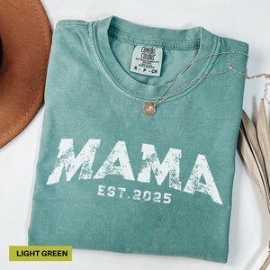 Comfort colors grunge mama shirt Mothers day gift Custom mom shirt Retro mama shirt Gift for mom Mama t-shirt Personalized mama shirt