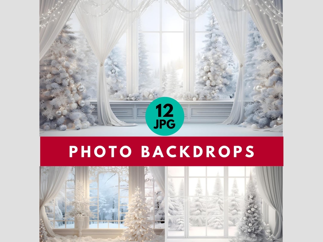 Maternity Photo Backdrop White Christmas Backdrop Cozy Holiday