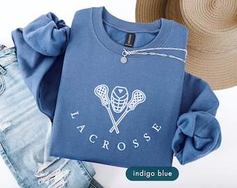 Lacrosse Sweatshirt, Player gift idea, Lax life, Stick sport, Personalized fall clothing gifts