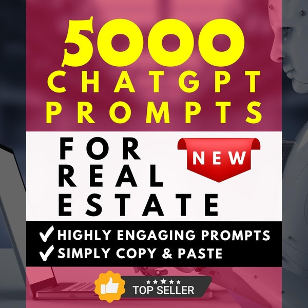 ChatGPT Prompts for real estate professional agents Investors Brokers and Realtors Over 50 categories of Chat GPT prompts Digital download