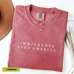 Immigrants feed america shirt Political tee Anti hate shirt Immigrants rights t-shirt Immigrant shirt Anti racism shirt Comfort colors