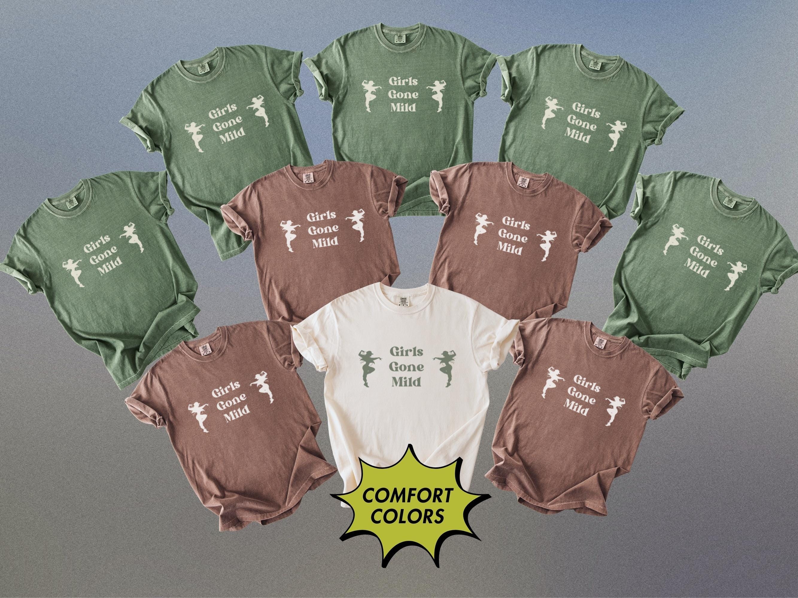 Girls gone mild shirt Comfort colors Custom bachelorette party shirts Girls trippin Besties matching shirts Bach personalized tops