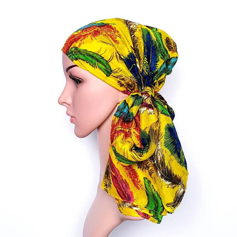 Cotton head scarf for woman with cancer Chemo headwear Cotton | Etsy