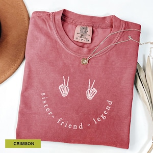 Sister friend legend tees Cute Birthday Gift for Sister Cool auntie shirt Funny friend Gift TShirt for Sister In Law Comfort Colors Shirt