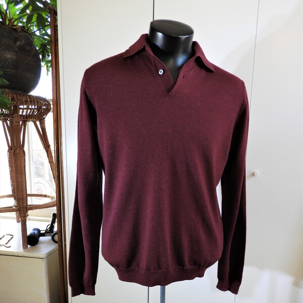 Mens Burgundy Sweater Etsy