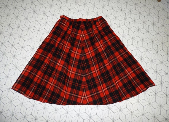Plaid circle skater skirt hotsell