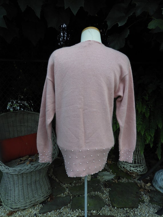 Vtg 1980's Pink Cinched Tunic Sweater|Vtg Sarah T… - image 5