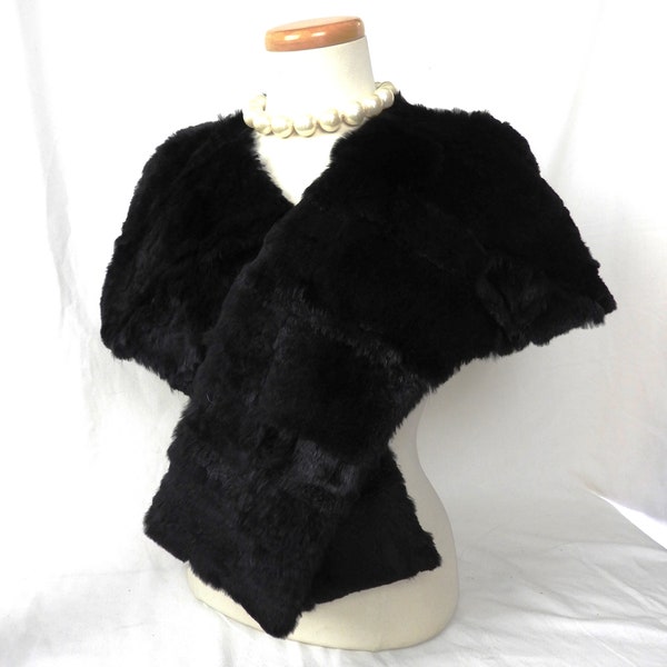 over the shoulder fur shawl