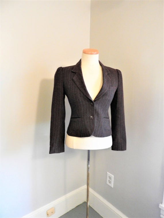 Vtg 1970's Ladies Short Wool Jacket, Vtg J. Galle… - image 1