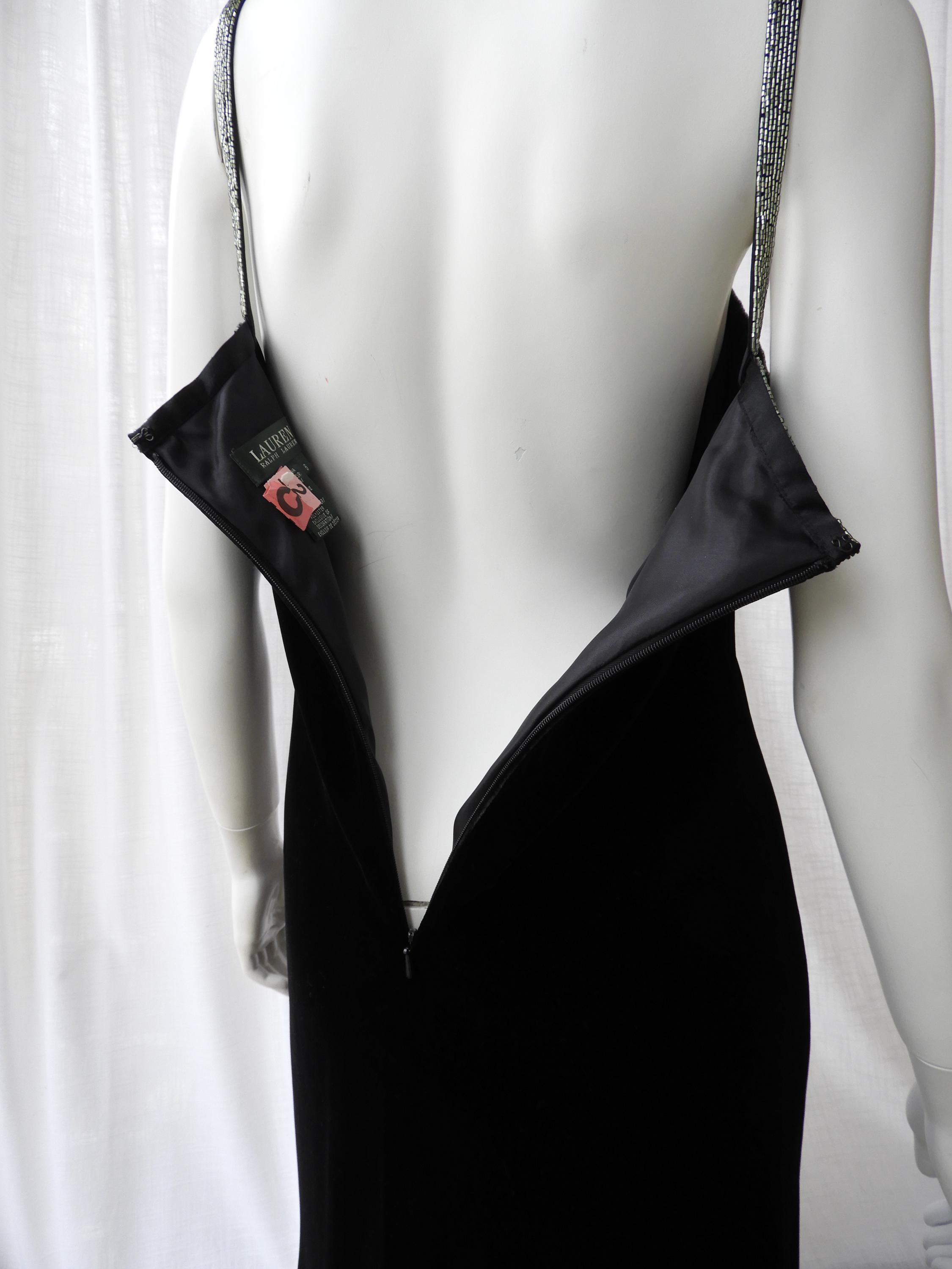 ralph lauren black velvet dress Y2K Little Black Beaded Neckline|straps Sleeveless 36 Bust Night outfits plus size laborday2025 It features a sheath Size:13M
