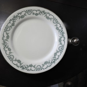 Antique Ironstone Hot Plate, Brass Handled Dinner Plate, Attached Refillable Hot Plate
