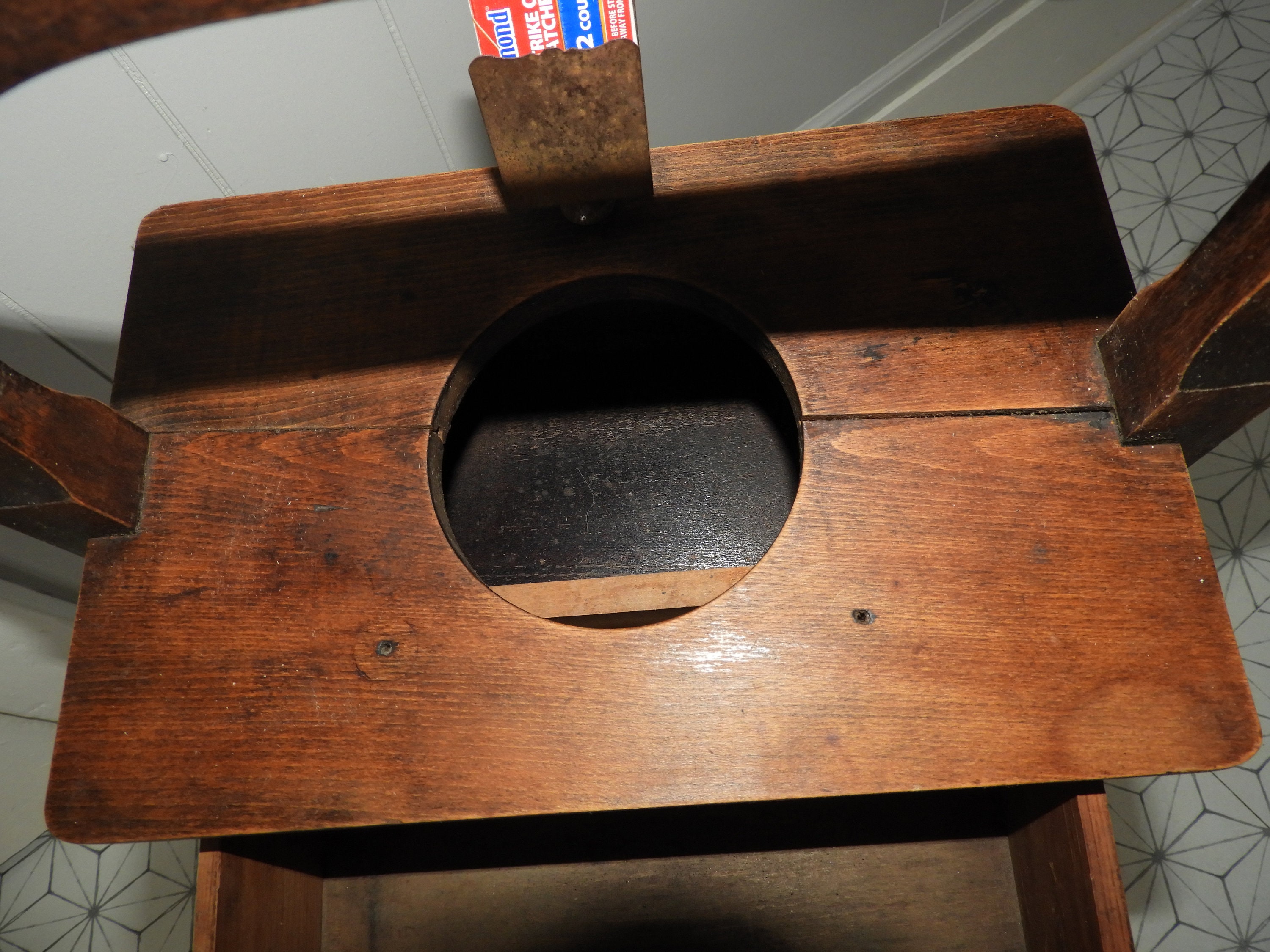 Vtg Wood Portable Smoking Stand|antique Adirondack Wood Smoking