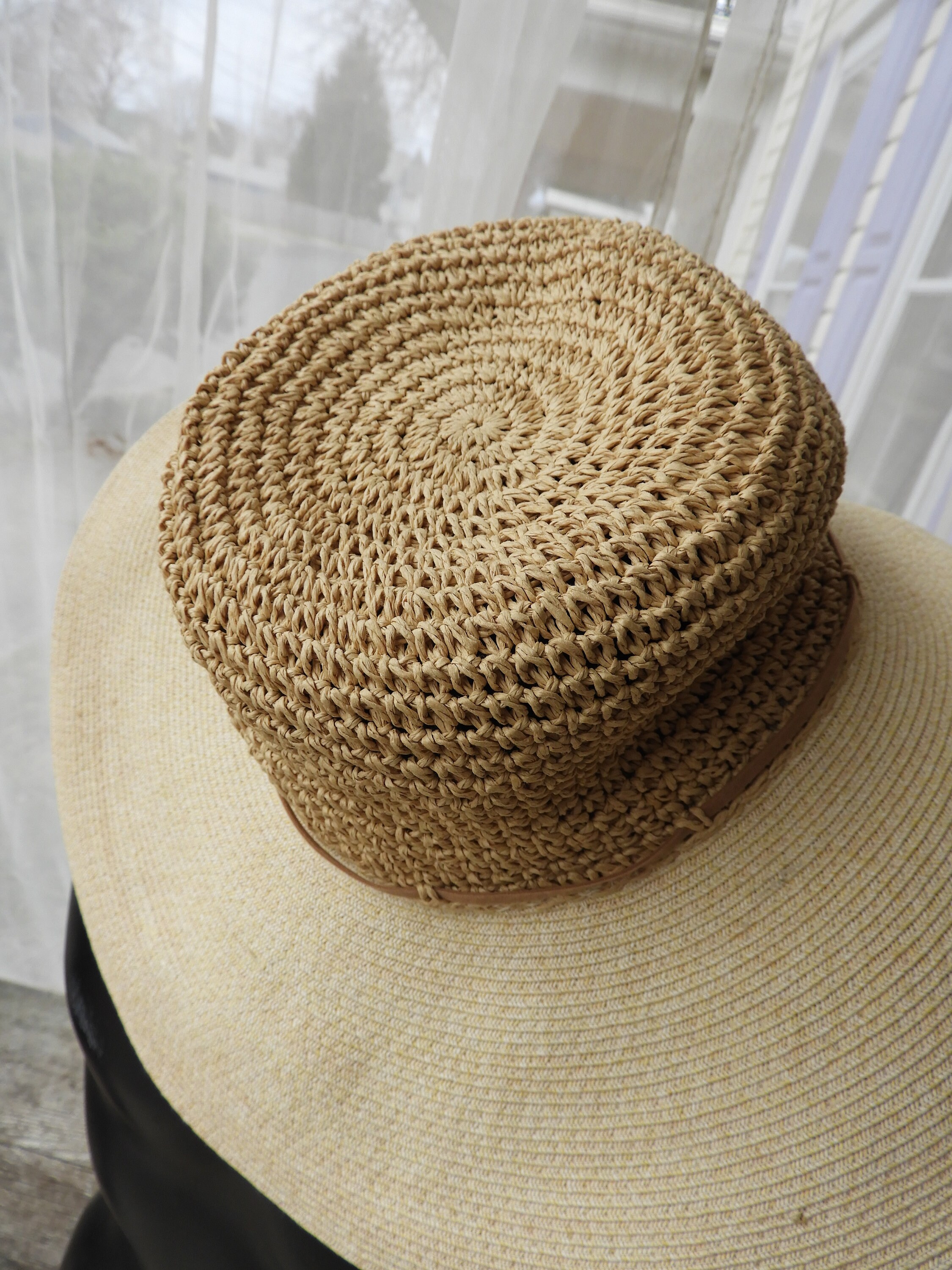 SCALA Wide Brim Fedora Braided Woven Eco Friendly Straw Hat Sun Beach Garden Scala Women main image 3