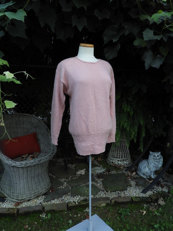 Vtg 1980's Pink Cinched Tunic Sweater|Vtg Sarah Ta
