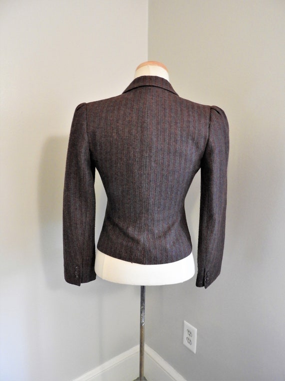 Vtg 1970's Ladies Short Wool Jacket, Vtg J. Galle… - image 5