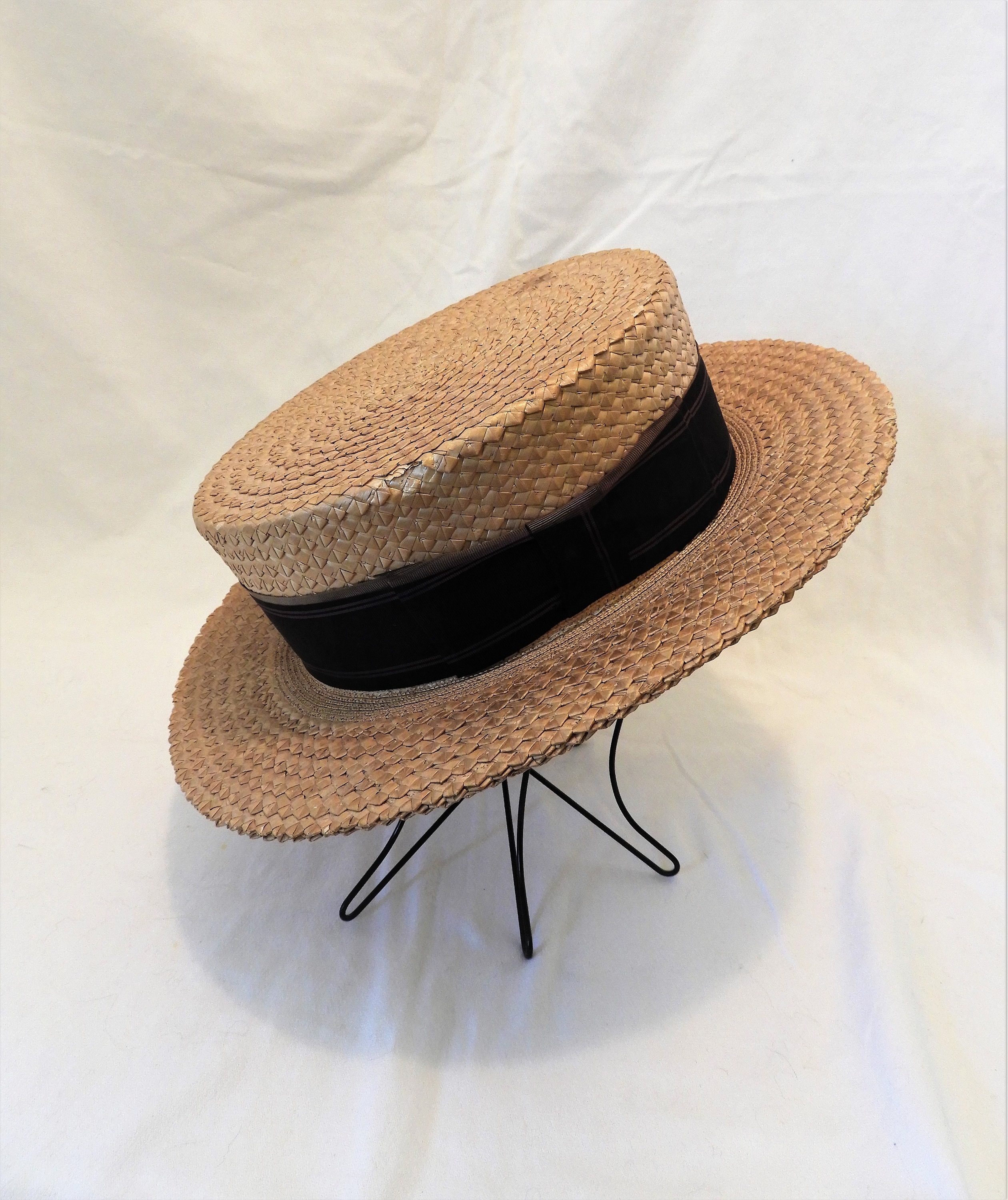 vintage mens straw hats