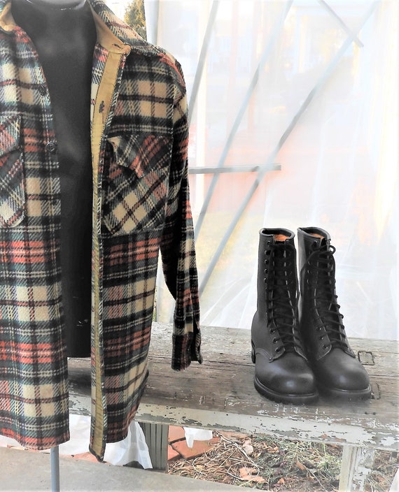 Men's New Old Stock Black Work Boots 