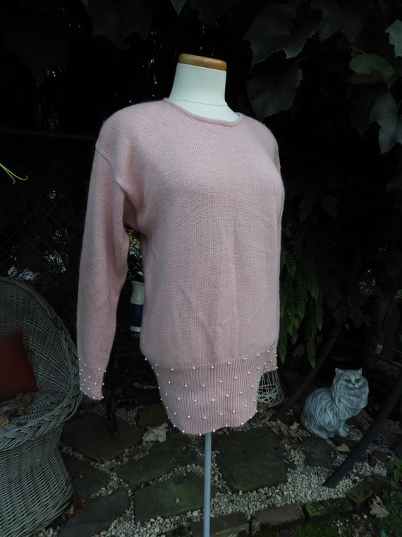 Vtg 1980's Pink Cinched Tunic Sweater|Vtg Sarah T… - image 2