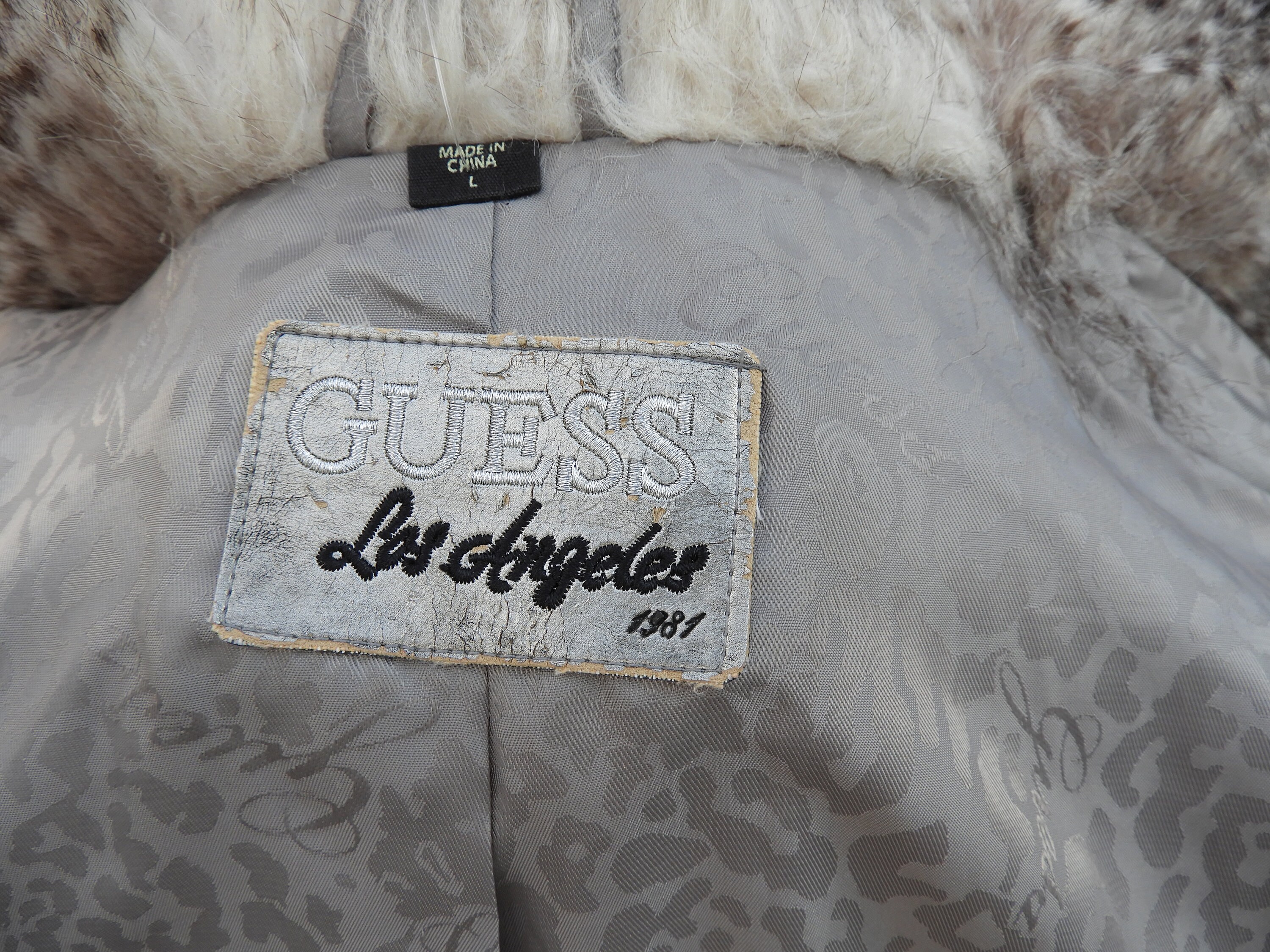 Vtg Boho Ladies Faux Fur 3/4 Sleeve Jacket|black & White Fur