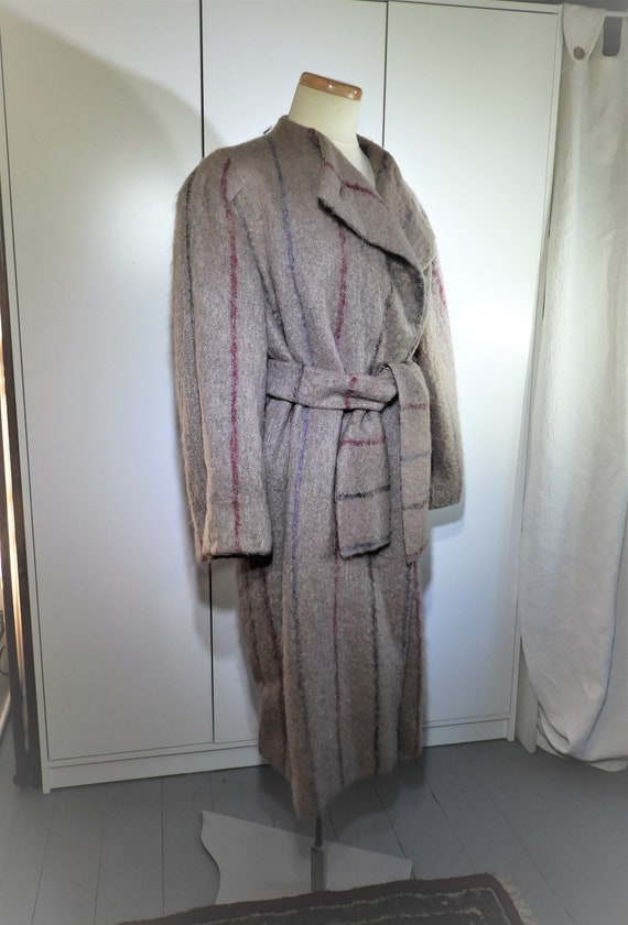 Vtg 1980's Grey Mohair Ladies Coat, Ladies Mohair… - image 5