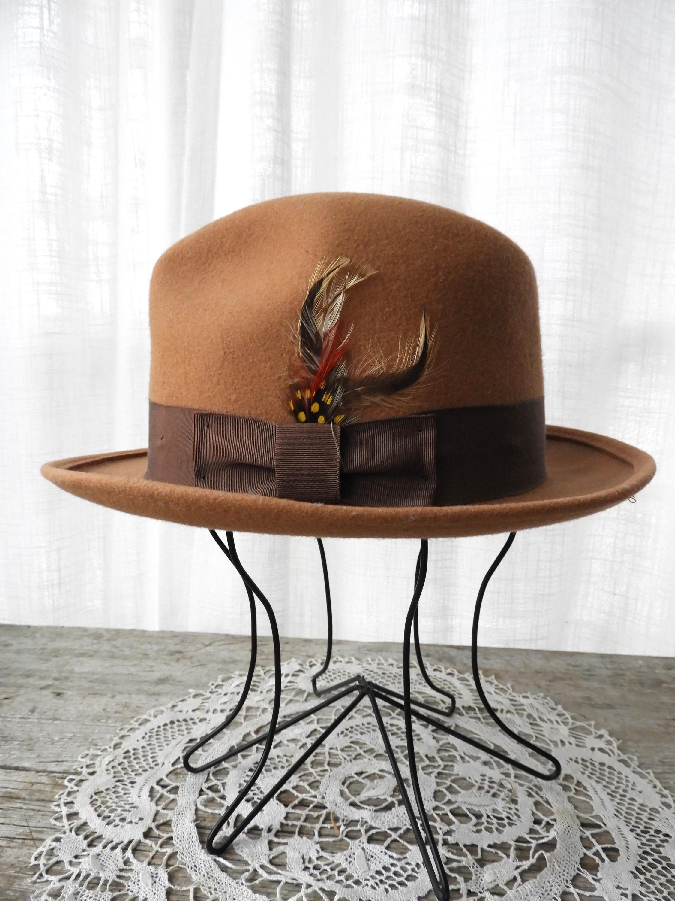 Tan Fedora Hat Women - Etsy