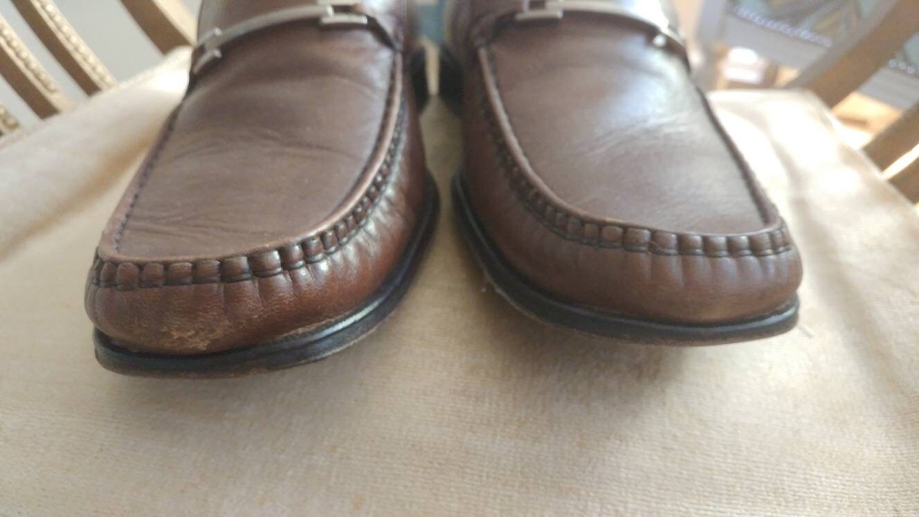 Florsheim Bit Loafers Brown Leather Slip On Dress Shoes Mens 10M Florsheim Zacarro Moc Bit Loafers - Florsheim | Jos A Bank main image 3