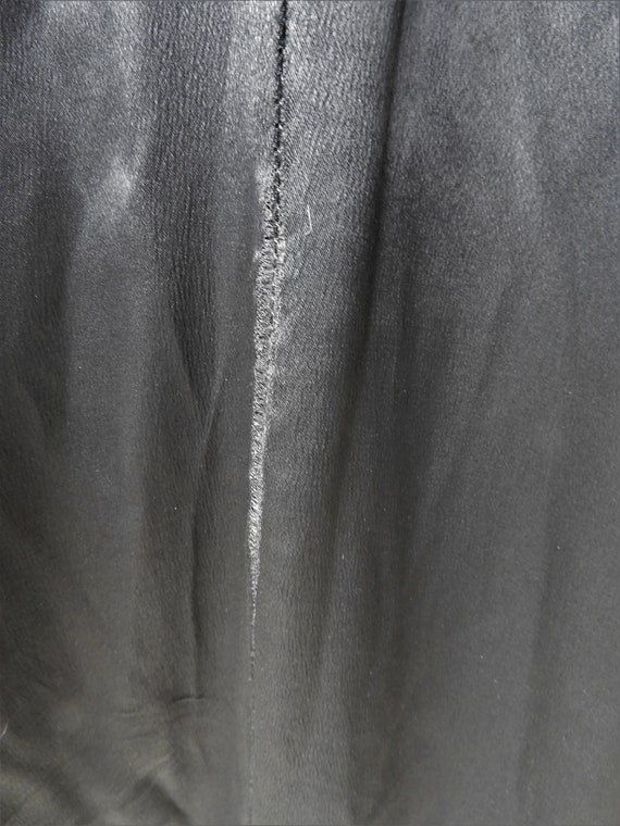 Vtg 1950's Black Cashmere A Line Ladies Coat, Vtg… - image 7