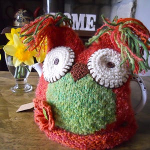 Hand Knitted Tea Cosy - Owl