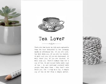 Tea Card For Tea Loving Tea Drinkers GC045-1