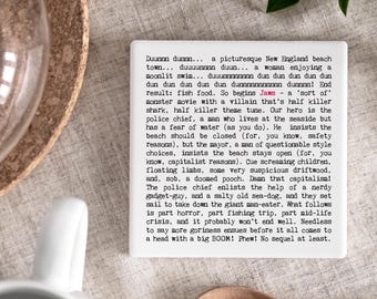 Jaws Movie Ceramic Coaster Gift CT391