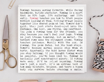 Rowing Quotes Greeting Card For Rowers GC1070