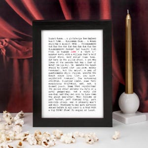 Jaws Movie Wall Art Gift AP718