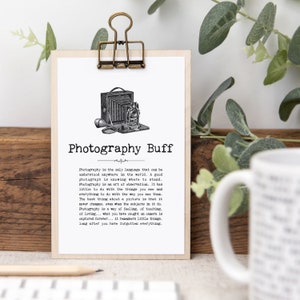Photographer Gift, Photography Sign WS1443