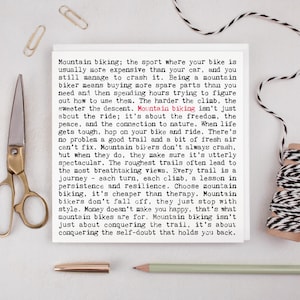 Mountain Biking Quotes Card GC1865