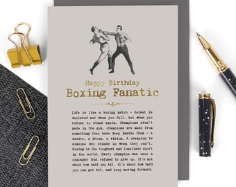 Boxing Birthday Card For Boxers GC1409