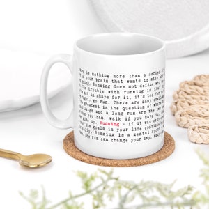 Laufende Zitate Keramikbecher, laufendes Geschenk MUG1050