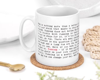 Running Quotes Ceramic Mug, Running Gift MUG1050