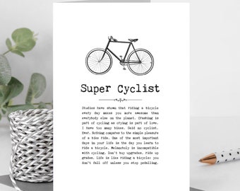 Joyeux Anniversaire Velo Carte Danniversaire Pour Cycliste Etsy
