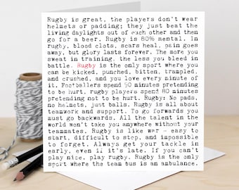 Tessera da rugby per giocatori di rugby GC703