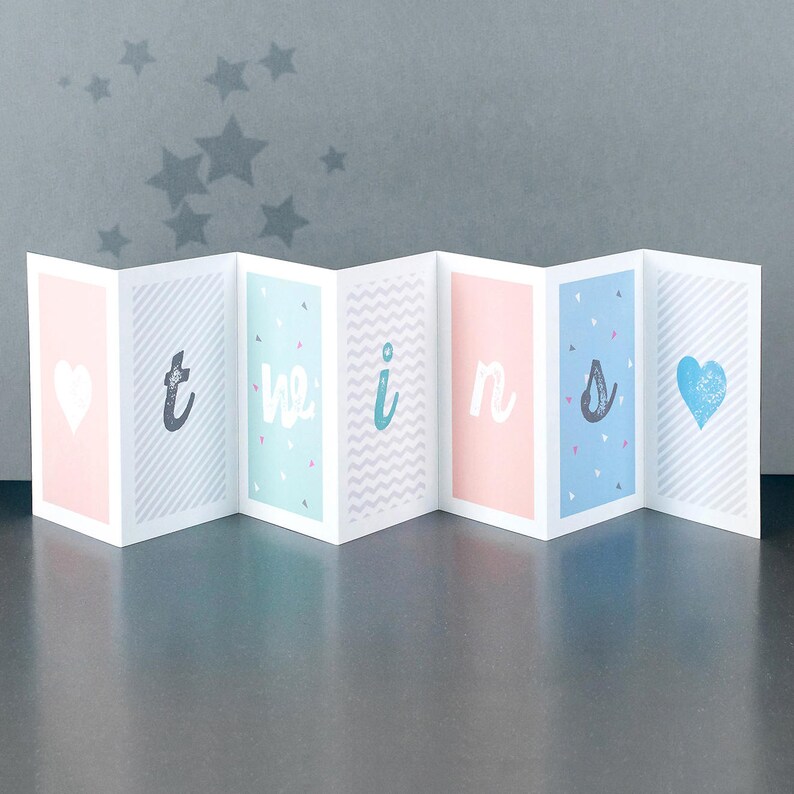 Twins Card Personalised Twins Card CC024