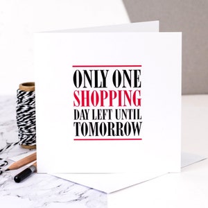 Funny Birthday Card For Shopping Loving Friends GC306