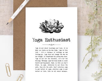 Yoga Birthday Card GC052-1