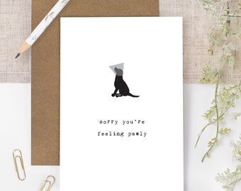 Dog Get Well Card, Cone Of Shame GC550-1