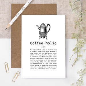 Carte d'anniversaire café pour amateurs de café GC020-1